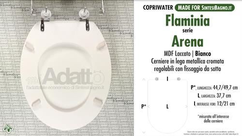 WC-Seat MADE for wc ARENA FLAMINIA Model. Type ADAPTABLE. Cheap price
