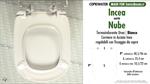 WC-Seat MADE for wc NUBE/INCEA model. SOFT CLOSE. PLUS Quality. Duroplast