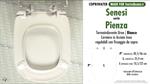 Abattant wc MADE pour PIENZA/SENESI modèle. SOFT CLOSE. PLUS Quality. Duroplast