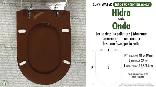 WC-Sitz MADE für wc ONDA HIDRA Modell. BRAUN. Typ GEWIDMETER