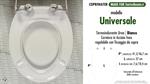 Abattant wc UNIVERSAL modèle. PLUS Quality. Duroplast
