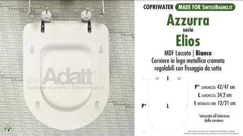 WC-Sitz MADE für wc ELIOS AZZURRA Modell. Typ ADAPTABLE. Wirtschaftlicher Preis