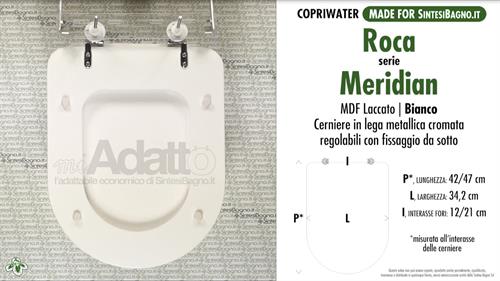 WC-Seat MADE for wc MERIDIAN ROCA Model. Type ADAPTABLE. Cheap price