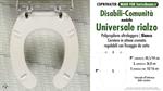 WC-Seat for wc DISABLED. UNIVERSALE RIALZO 10H. Wood Covered