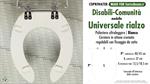 WC-Seat for wc DISABLED. UNIVERSALE RIALZO. Type DEDICATED. Wood Covered