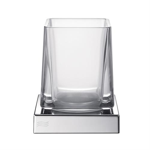 Glashalter mit Glasbecher. Badezimmer-Zubehör INDA/DIVO