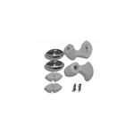 R07STR1-30. SET OF WHEELS AND SUPPORTS FOR STAR R (C. Novellini shower box parts