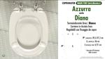 WC-Sitz MADE für wc DIANA/AZZURRA Modell. PLUS Quality. Duroplast. Fixed ZERO