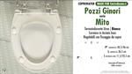 WC-Sitz MADE für wc MITO POZZI GINORI Modell. PLUS Quality. Duroplast