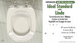 WC-Seat MADE for wc LINDA IDEAL STANDARD model. PLUS Quality. Duroplast
