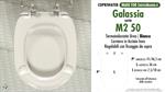WC-Seat MADE for wc M2 50 GALASSIA model. PLUS Quality. Duroplast