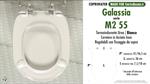 WC-Seat MADE for wc M2 55 GALASSIA model. PLUS Quality. Duroplast