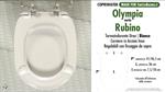 WC-Sitz MADE für wc RUBINO OLYMPIA Modell. SOFT CLOSE. PLUS Quality. Duroplast