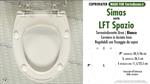 Abattant wc MADE pour LFT SPAZIO SIMAS modèle. SOFT CLOSE. PLUS Quality