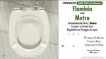 WC-Sitz MADE für wc METRO FLAMINIA Modell. SOFT CLOSE. PLUS Quality. Duroplast