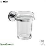 Wall-mounted tumbler holder. Bathroom accessories INDA/ONE Series