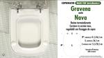 WC-Seat MADE for wc NAVA GRAVENA model. Type DEDICATED. Duroplast