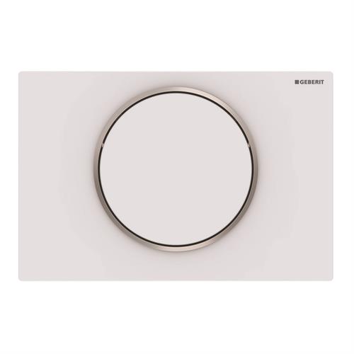 Geberit flush plate Sigma10. White matt. Polished. 115.758.JT.5