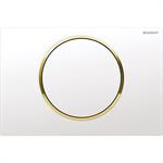 Geberit flush plate Sigma10. White. Gold-plated. 115.758.KK.5
