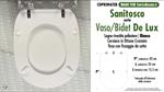 Abattant wc Vaso/Bidet DE LUX SANITOSCO modèle. Type “COMME L’ORIGINAL”