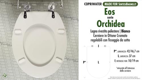 WC-Sitz MADE für wc ORCHIDEA EOS Modell. Typ GEWIDMETER. Polyester mit holzkern