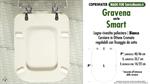 WC-Seat MADE for wc SMART GRAVENA Model. Type DEDICATED. Wood Covered