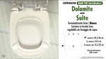 WC-Seat MADE for wc SUITE DOLOMITE model. PLUS Quality. Duroplast