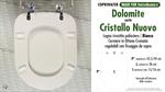 WC-Seat MADE for wc CRISTALLO NUOVO DOLOMITE Model. Type DEDICATED. Wood Covered