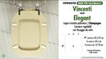 WC-Seat MADE for wc ELEGANT VINCENTI Model. CHAMPAGNE. Type DEDICATED