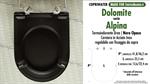 WC-Seat MADE for wc ALPINA DOLOMITE model. MATT BLACK. SOFT CLOSE. PLUS Quality