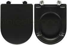 WC-Seat MADE for wc ESEDRA IDEAL STANDARD model. MATT BLACK. SOFT CLOSE