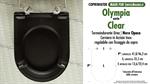 WC-Seat MADE for wc CLEAR OLYMPIA model. MATT BLACK. SOFT CLOSE. PLUS Quality
