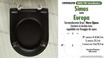 WC-Seat MADE for wc EUROPA SIMAS model. MATT BLACK. SOFT CLOSE. PLUS Quality