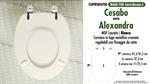 Abattant wc MADE pour ALEXANDRA CESABO modèle. Type COMPATIBILE. MDF laqué