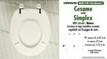 WC-Seat MADE for wc SIMPLEX CESAME Model. Type COMPATIBILE. MDF lacquered
