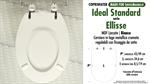 Abattant wc MADE pour ELLISSE IDEAL STANDARD modèle. Type COMPATIBILE. MDF laqué