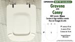WC-Seat MADE for wc CONNY GRAVENA Model. Type COMPATIBILE. MDF lacquered