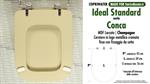 WC-Seat MADE for wc CONCA IDEAL STANDARD Model. CHAMPAGNE. Type COMPATIBILE