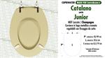 Abattant wc MADE pour JUNIOR CATALANO modèle. CHAMPAGNE. Type COMPATIBILE