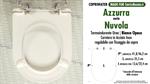 Abattant wc MADE pour NUVOLA AZZURRA modèle. BLANC MAT. SOFT CLOSE. PLUS Quality
