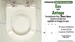 Abattant wc MADE pour ANTAGA EOS modèle. BLANC MAT. SOFT CLOSE. PLUS Quality