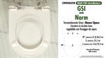 Abattant wc MADE pour NORM GSI modèle. BLANC MAT. SOFT CLOSE. PLUS Quality