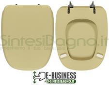 WC-Seat MADE for wc SQUARE POZZI GINORI Model. CHAMPAGNE. Type COMPATIBILE