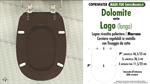 WC-Seat MADE for wc LAGO (lungo) DOLOMITE Model. BROWN. Type DEDICATED
