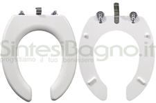 Universal open toilet seat. Just donut. Hinge with spring