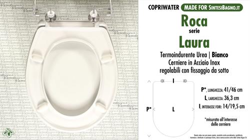 Abattant wc MADE pour LAURA ROCA modèle. Type COMPATIBLE. Économique