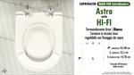 WC-Sitz MADE für wc HI-FI ASTRA Modell. PLUS Quality. Duroplast. Fix GOCCIA