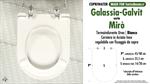 WC-Sitz MADE für wc MIRO' GALASSIA Modell. PLUS Quality. Duroplast. Fix GOCCIA