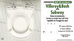 WC-Seat MADE for wc SUBWAY VILLEROY&BOCH model. Type DEDICATED. SOFT CLOSE