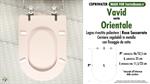 WC-Seat MADE for wc ORIENTALE VAVID Model. WHISPERED PINK. Type DEDICATED